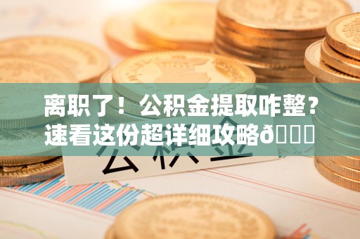 建宁离职了！公积金提取咋整？速看这份超详细攻略😎